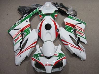 Cheap 2004-2005 Honda CBR1000RR Motorcycle Fairings - White Red Green Castrol