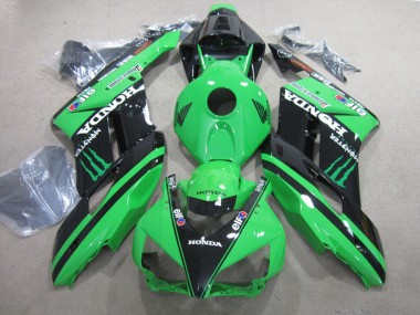 Cheap 2004-2005 Honda CBR1000RR Motorcycle Fairings - Green Glossy Black Monster