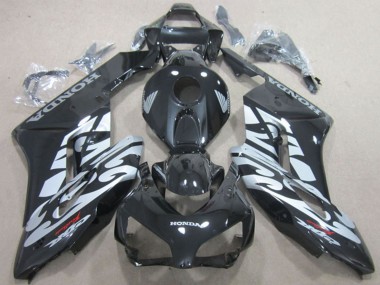 Cheap 2004-2005 Honda CBR1000RR Motorcycle Fairings - Glossy Black Silver
