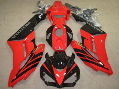 Cheap 2004-2005 Honda CBR1000RR Motorcycle Fairings - Red Glossy Black Fireblade