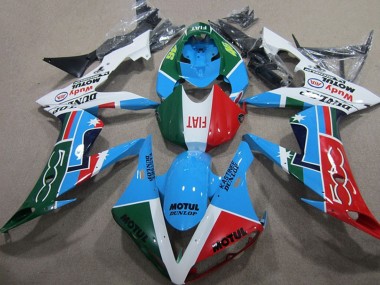 Cheap 2004-2005 Honda CBR1000RR Motorcycle Fairings - White Blue Red Green Motul
