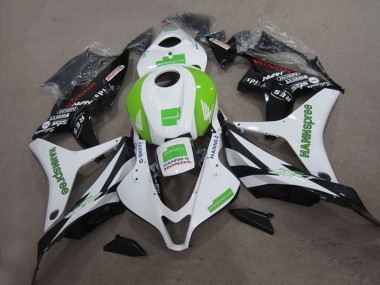 Cheap 2004-2005 Honda CBR1000RR Motorcycle Fairings - White Green Glossy Black Hannspree