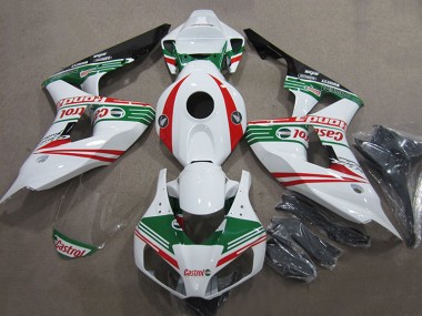 Cheap 2006-2007 Honda CBR1000RR Motorcycle Fairings - White Red Green Glossy Black Castrol