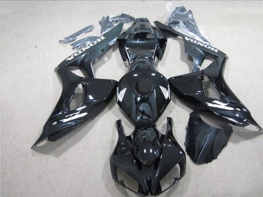 Cheap 2006-2007 Honda CBR1000RR Motorcycle Fairings - Glossy Black White Decals