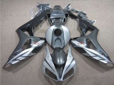Cheap 2006-2007 Honda CBR1000RR Motorcycle Fairings - Silver Grey Matte Black Fireblade