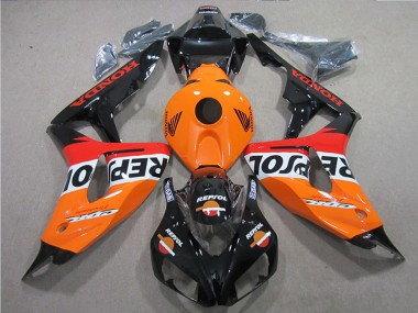 Cheap 2006-2007 Honda CBR1000RR Bike Fairings - Orange White Red Glossy Black Repsol