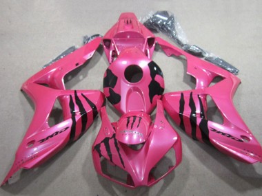 Cheap 2006-2007 Honda CBR1000RR Motorcycle Fairings - Pink Black Monster