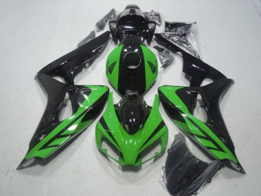 Cheap 2006-2007 Honda CBR1000RR Motorcycle Fairing - Green Glossy Black