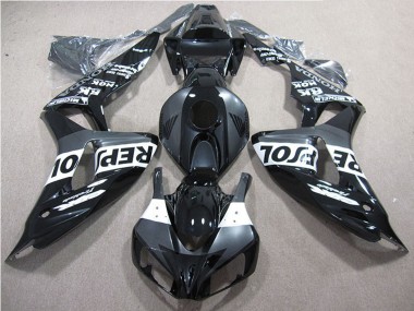 Cheap 2006-2007 Honda CBR1000RR Motorcycle Fairings - Glossy Black Grey White Repsol