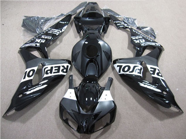 2006-2007 Honda CBR1000RR Motorcycle Fairings - Glossy Black Grey White Repsol
