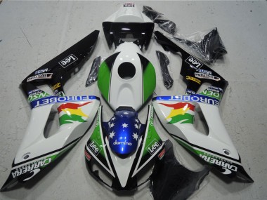 Cheap 2006-2007 Honda CBR1000RR Motorcycle Fairings - White Green Red Yellow Blue Glossy Black Carrera EuroBet Lee