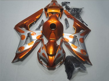 Cheap 2006-2007 Honda CBR1000RR Motorcycle Fairings - Silver Dark Gold