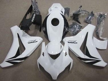 Cheap 2008-2011 Honda CBR1000RR Motorcycle Fairings - White Glossy Black Fireblade