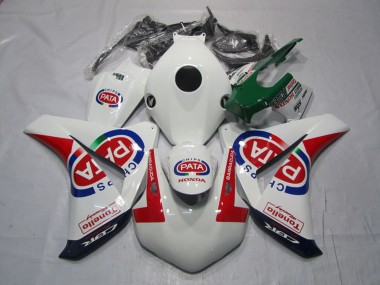 Cheap 2008-2011 Honda CBR1000RR Motorcycle Fairings - White Red Blue Pata