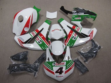 Cheap 2008-2011 Honda CBR1000RR Motorcycle Fairings - White Red Green Castrol 4