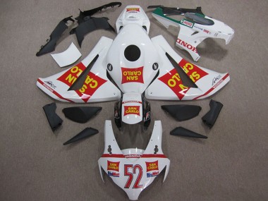 Cheap 2008-2011 Honda CBR1000RR Motorcycle Fairings - White Red Yellow San Carlo 52