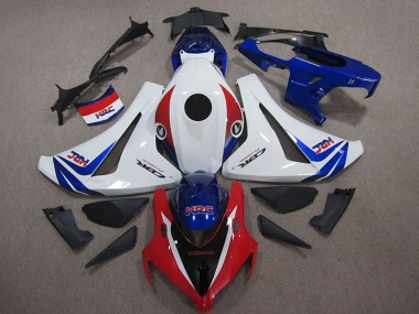 Cheap 2008-2011 Honda CBR1000RR Motorcycle Fairings Kits - White Red Blue HRC