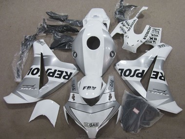 Cheap 2008-2011 Honda CBR1000RR Motorcycle Fairing - White Silver Black Repsol