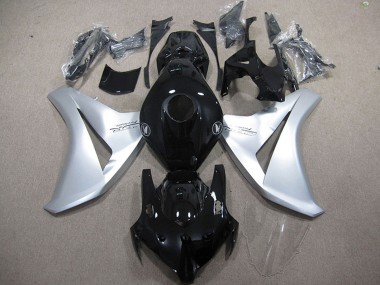 Cheap 2008-2011 Honda CBR1000RR Motorcycle Fairings - Silver Glossy Black Fireblade