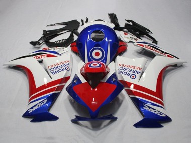 Cheap 2012-2016 Honda CBR1000RR Motorcycle Fairings - White Red Blue Royal Air Force Reserves