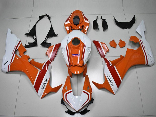 2017-2023 Honda CBR1000RR Motorcycle Fairings - White Orange Red HRC