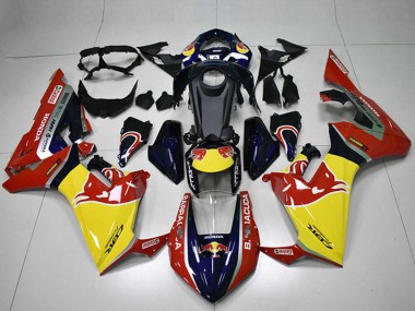 Cheap 2017-2023 Honda CBR1000RR Motorcycle Fairings - Blue Yellow Glossy Black Red Bull