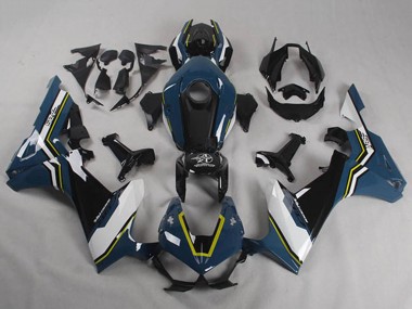 Cheap 2017-2023 Honda CBR1000RR Motorcycle Fairings - Blue White Yellow Glossy Black Shocker