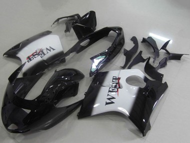 Cheap 1996-2007 Honda CBR1100XX Blackbird Abs Motorcycle Fairings - Glossy Black White West