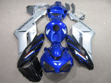 Cheap 2001-2003 Honda CBR600 F4i Motorcycle Fairings - Silver Blue Glossy Black