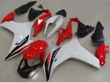 Cheap 2011-2013 Honda CBR600F Motorcycle Fairings - White Red Glossy Black