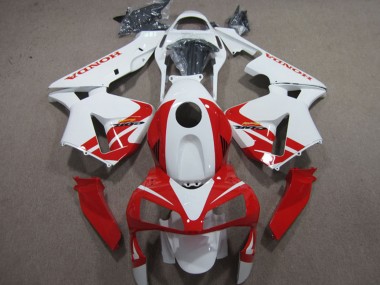 Cheap 2003-2004 Honda CBR600RR Motorcycle Fairings - White Red