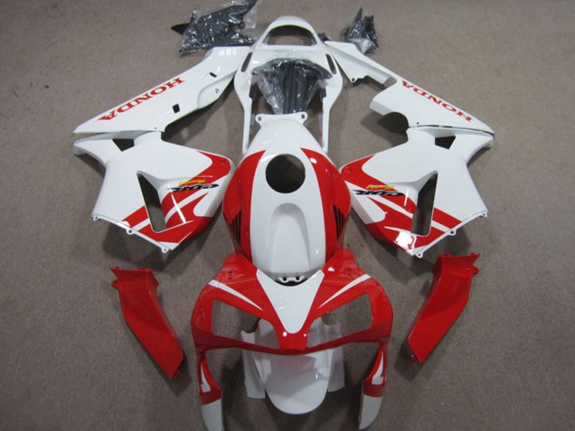 2003-2004 Honda CBR600RR Motorcycle Fairings - White Red