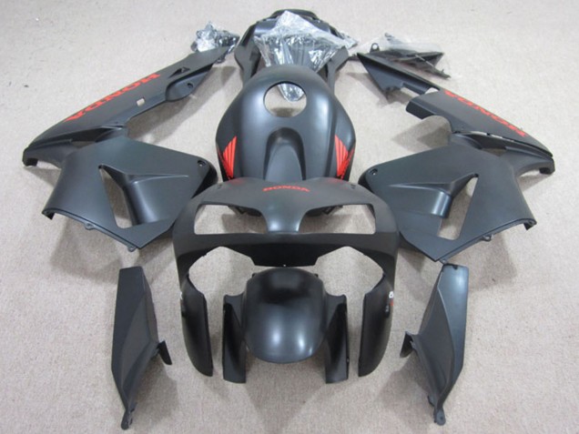 2003-2004 Honda CBR600RR Motorcycle Fairings - Matte Black Red