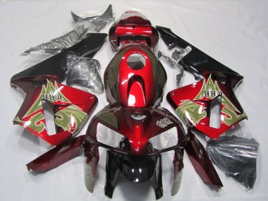 Cheap 2005-2006 Honda CBR600RR Motorcycle Fairing - Black Red