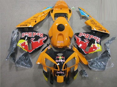 Cheap 2005-2006 Honda CBR600RR Motorcycle Fairings - Orange Black Red Bull
