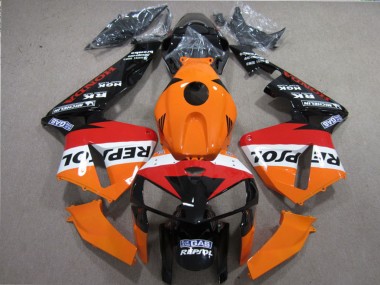 Cheap 2005-2006 Honda CBR600RR Motorcycle Fairings Kits - Orange White Red Glossy Black Repsol