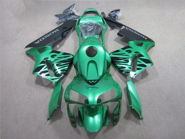 Cheap 2005-2006 Honda CBR600RR Motorcycle Fairing - Green Black
