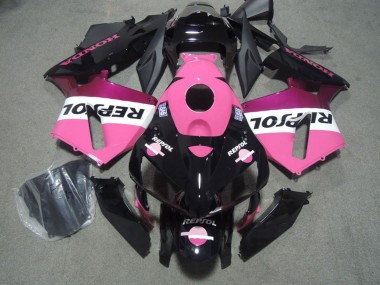 Cheap 2005-2006 Honda CBR600RR Motorcycle Fairings - Glossy Black Pink Repsol
