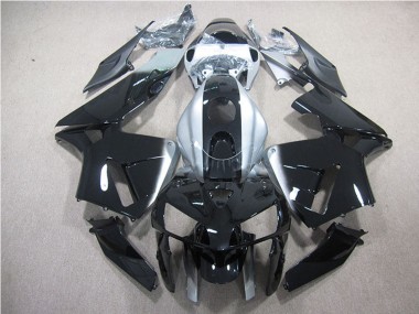 Cheap 2005-2006 Honda CBR600RR Motorcycle Fairing - Glossy Black Silver
