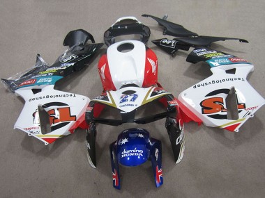 Cheap 2005-2006 Honda CBR600RR Motorcycle Fairings - White Red Black Blue 27
