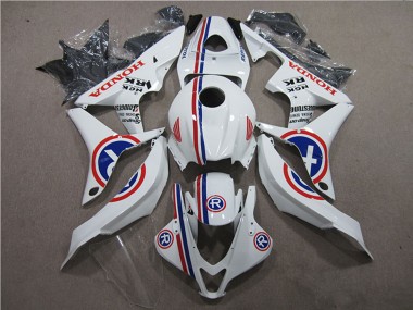 Cheap 2007-2008 Honda CBR600RR Motorcycle Fairings - White Blue Red R