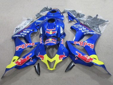 Cheap 2007-2008 Honda CBR600RR Motorcycle Fairing Kits - Blue Yellow Red Bull