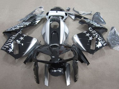 Cheap 2007-2008 Honda CBR600RR Motorcycle Fairings - Silver Glossy Black SevenStars