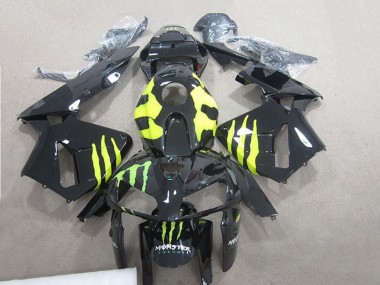 Cheap 2007-2008 Honda CBR600RR Motorcycle Fairings - Glossy Black Yellow Green Monster