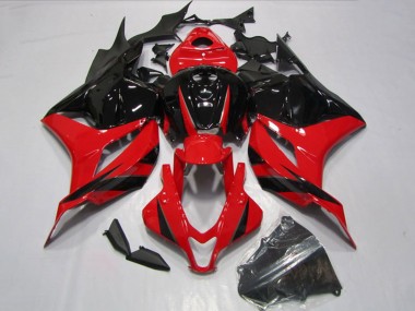 Cheap 2009-2012 Honda CBR600RR Motorcycle Fairings Kits - Red Glossy Black