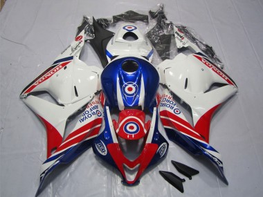 Cheap 2009-2012 Honda CBR600RR Motorcycle Fairings - White Blue Red