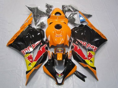 Cheap 2009-2012 Honda CBR600RR Motorcycle Fairings - Orange Yellow Glossy Black Red Bull
