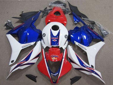 Cheap 2009-2012 Honda CBR600RR Motorcycle Fairing - White Red Blue HRC