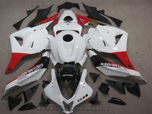 2009-2012 Honda CBR600RR Motorcycle Fairings - White Red Glossy Black Mugen