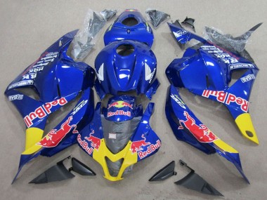 Cheap 2009-2012 Honda CBR600RR Motorcycle Fairings - Blue Yellow Red Bull